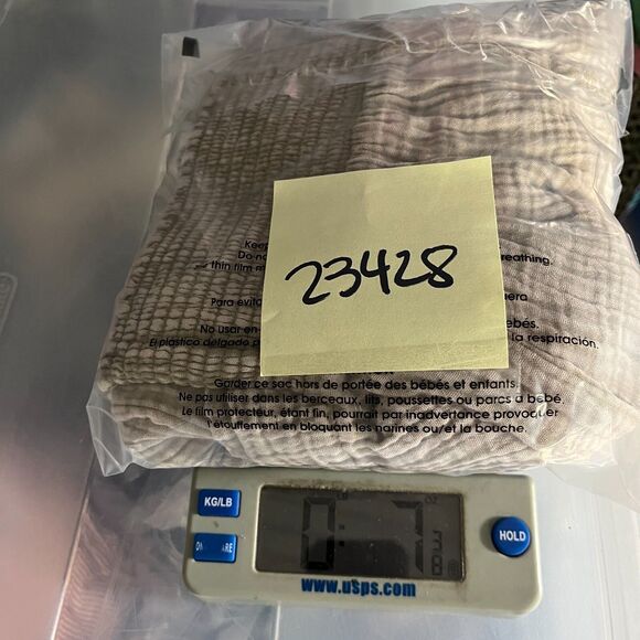 Z Supply Gauze Wide Leg Lounge Pants Women’s Size L Neutral Crinkle Cotton Relax - Picture 12 of 12